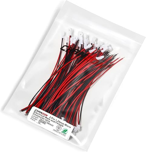 Miniatura 6 de Chanzon 30 pares de conectores de enchufe para 26AWG Jst1.0.984 in de paso 2Pin Micro Jack y 3.94 pulgadas (3.9 in) UL1571 cable de cobre estañado