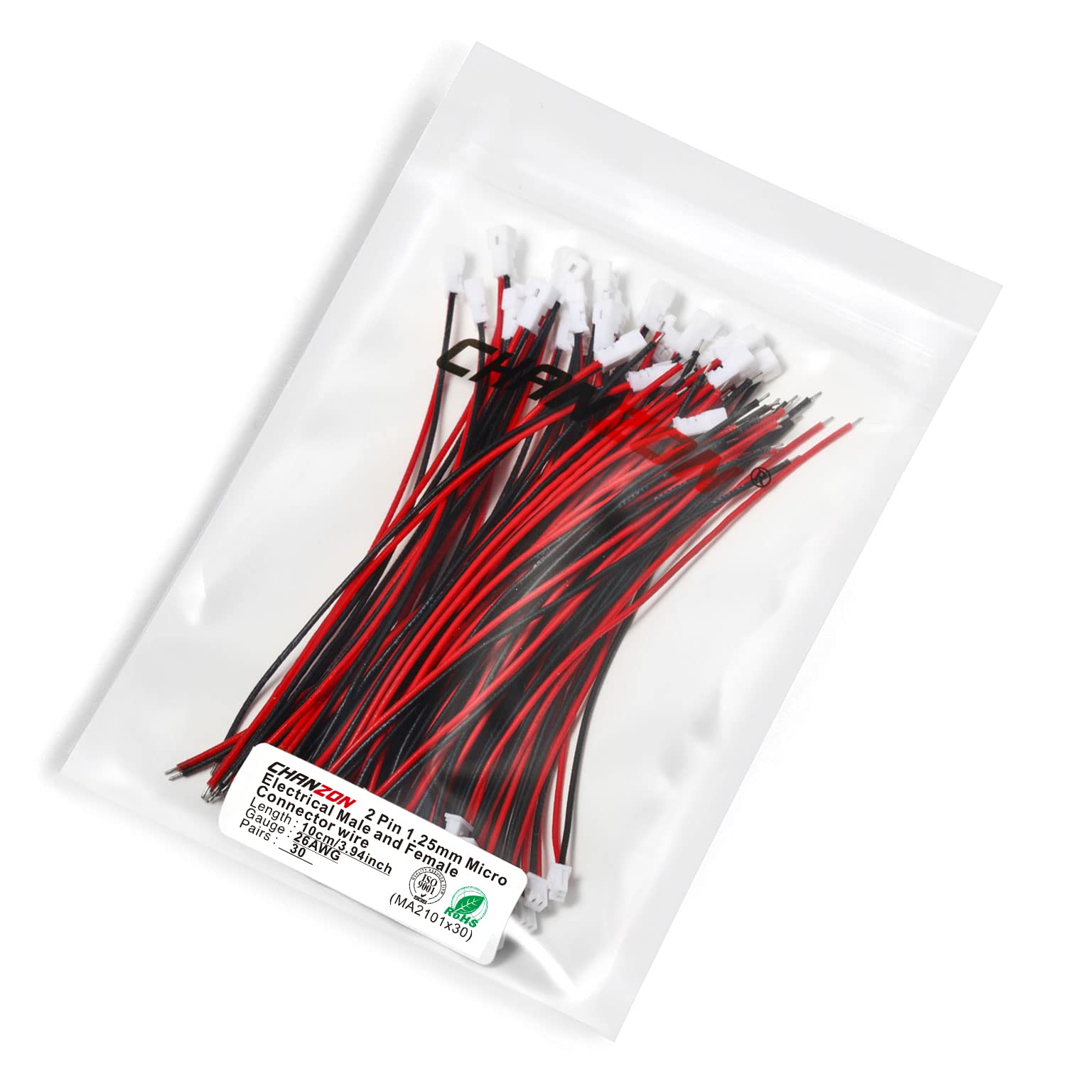 PMV PP 1Planar Magnetic φ14.2mm 2PIN 20Pair JST-PH 2.0mm 2Pins Connector, 2.0mm Pitch Female and Male