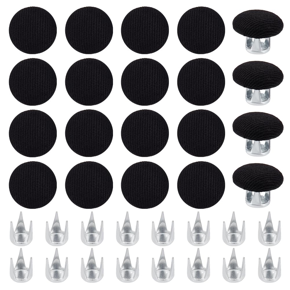 Boutons de rechange en coton de 1,5 cm pour réparer facilement le sommet d'une casquette