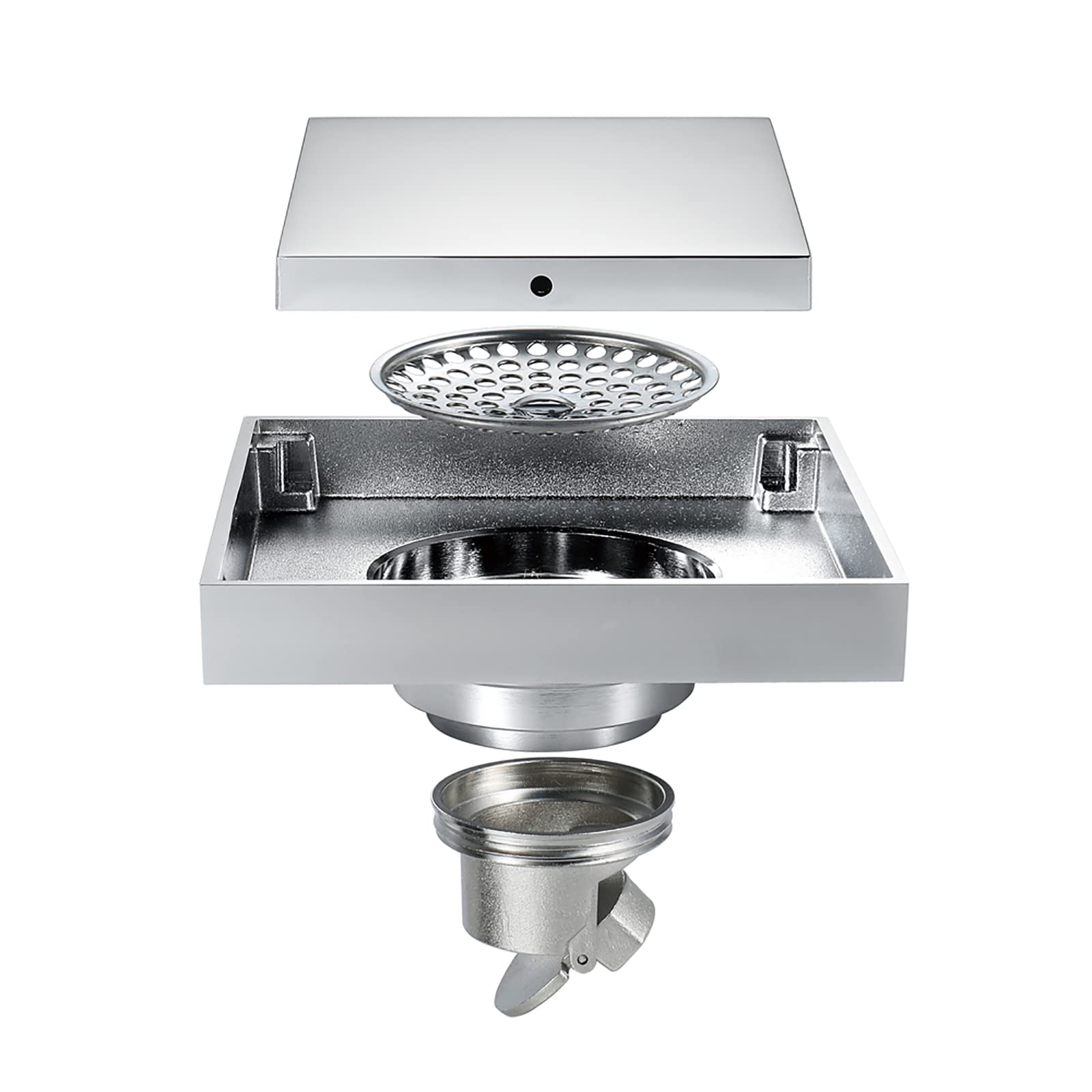 Scarico for doccia quadrato in acciaio inossidabile 304