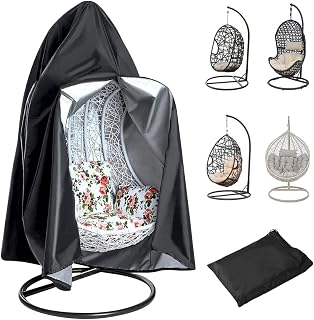Patio Hanging Egg Chair Cover, Cocoon Egg Chair Cover, Waterproof Heavy Duty Hanging Egg Chair Covers with Zipper 210D Oxford Outdoor Swing Egg Chair Cover190x115cm