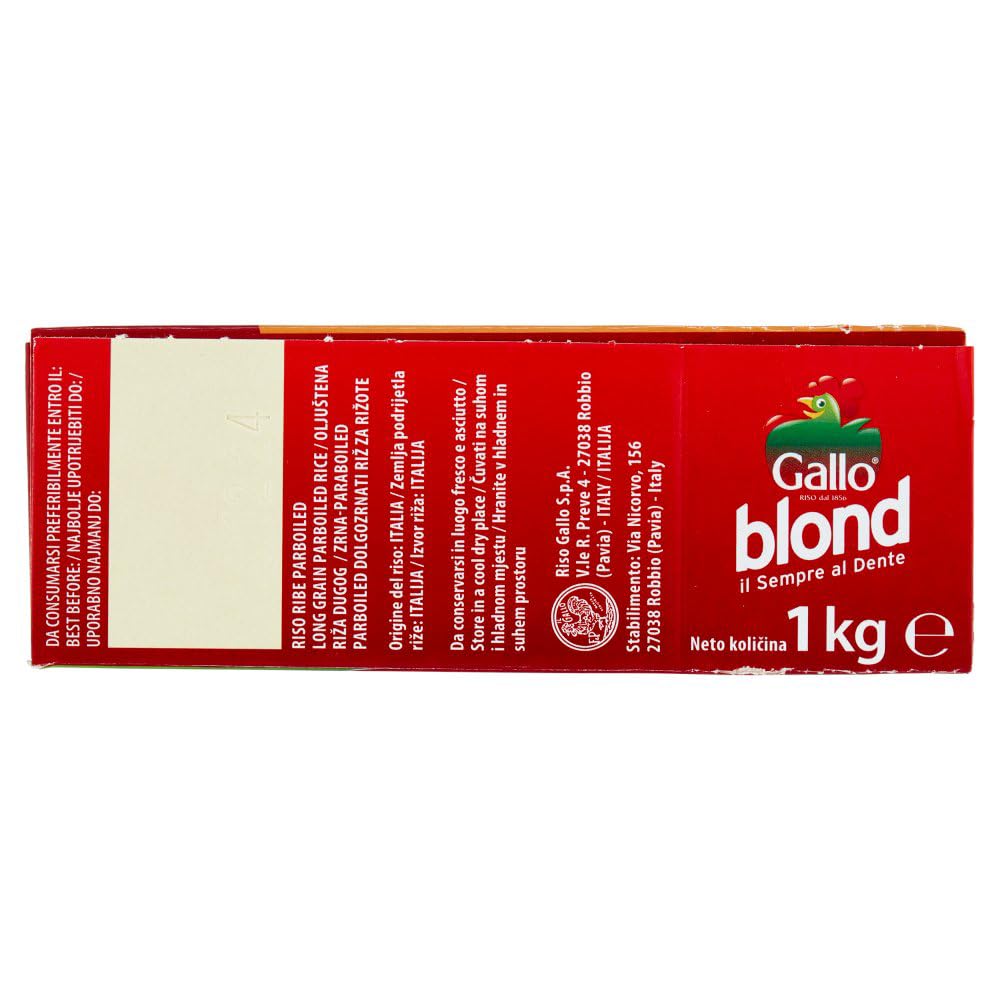 Italian Gourmet riso per risotti Blond italienischer Reis 12 x 1kg 10 Min | Chicchi selezionati, piatti cremosi all'italiana, schnelle Zubereitung in, Gesamtnettogewicht 12 kg + Kostenlos Polpa 400g