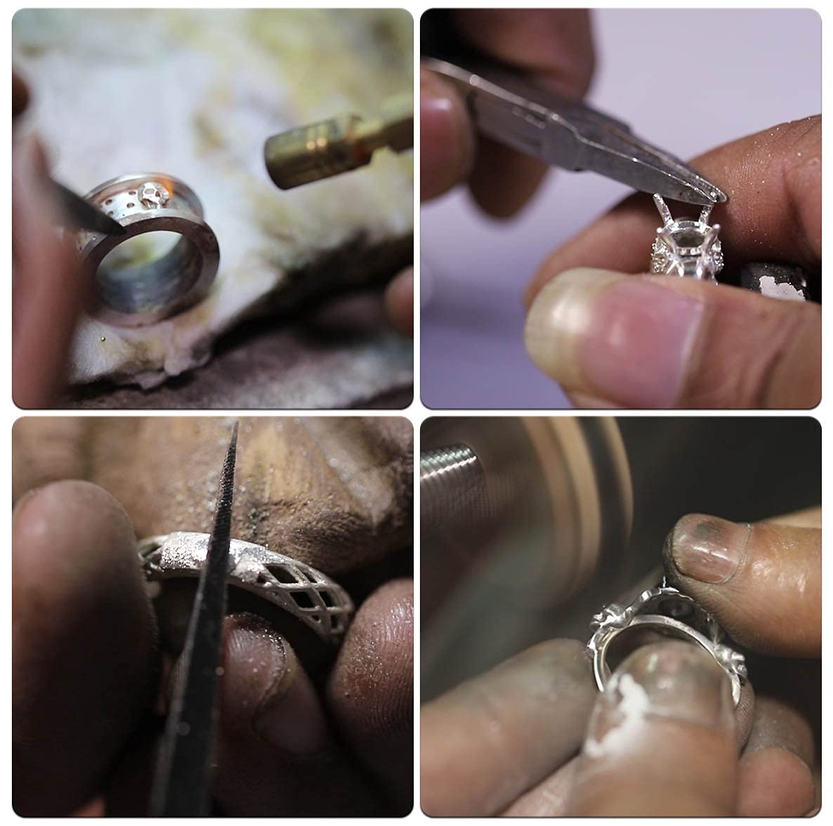 Orecchini a lobo a forma di teschio, finitura in oro rosa, in argento 925, con cuffie, stile hip hop, DJ, Pietra Oro rosa Argento, Diamante sintetico