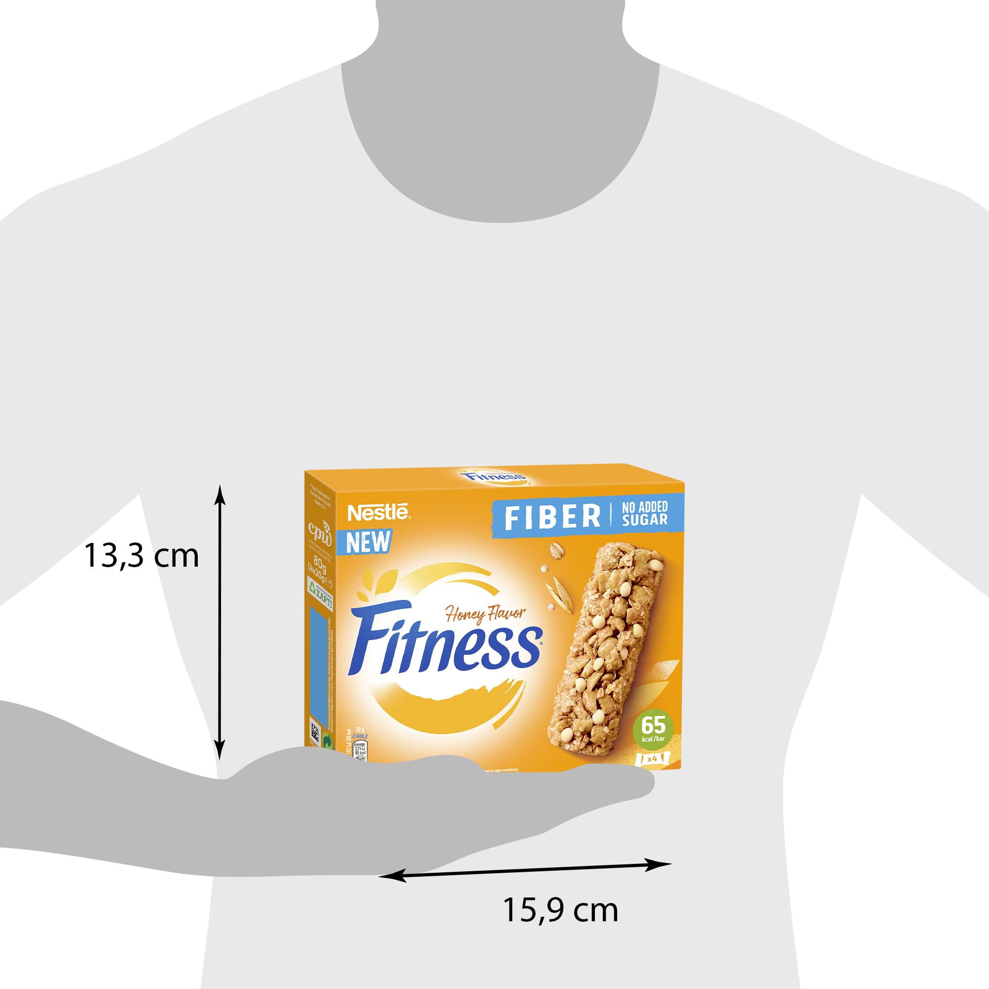 FITNESS Barritas Fibra 4x20g
