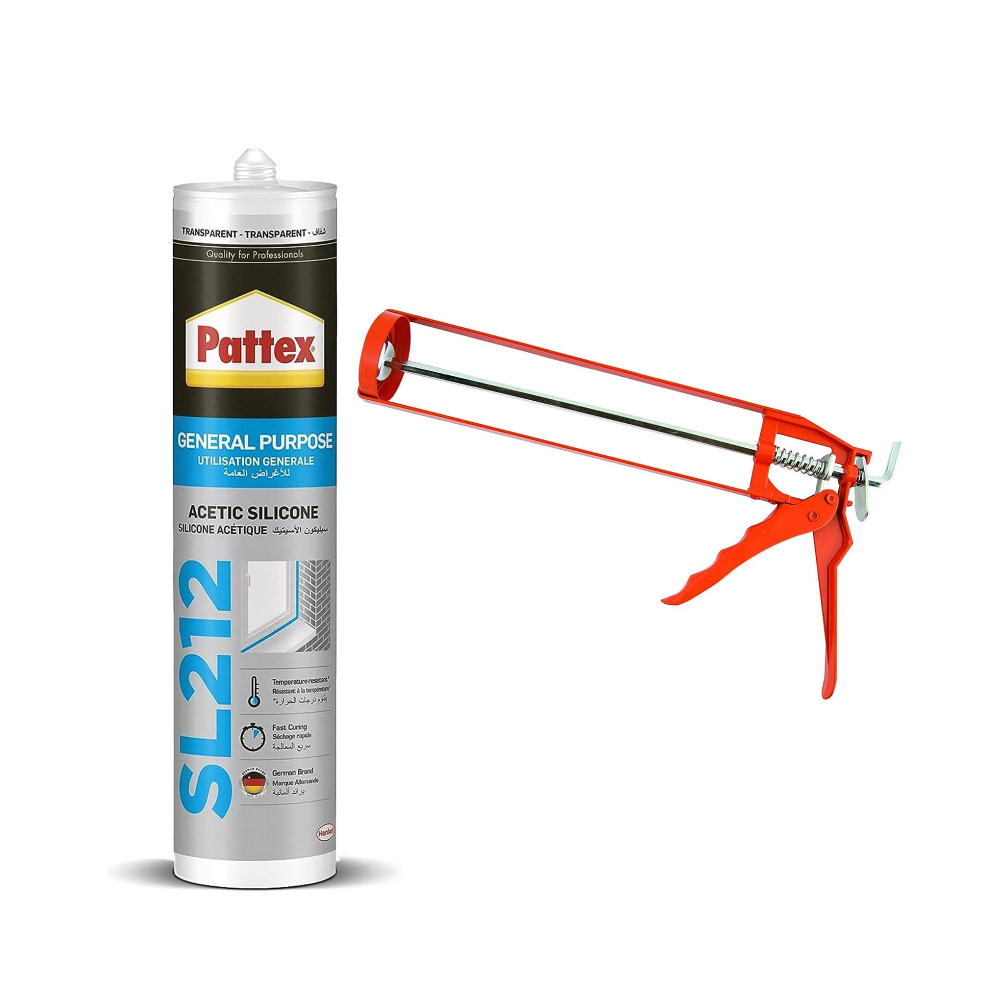 Cartouche Silicone Transparent Pattex – 280 Ml, Universelle, Pour Joints Et Scellement