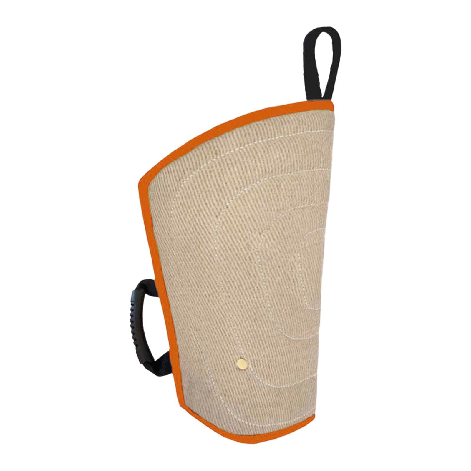 beißschutzhülle für Hunde, Trainingshülle, Hundezubehör für Militärhunde, beißschutz, Hundetrainingsspielzeug, Dickes Jute Canvas, Stabiler Griff, Orange