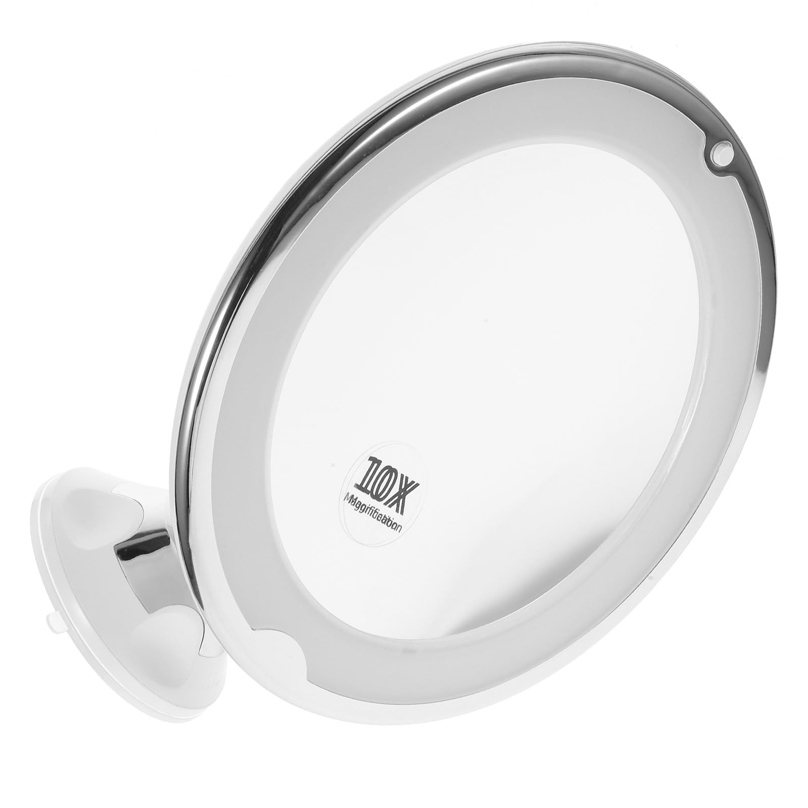 VILLCASE Espejo de Maquillaje con Luz LED Aumento Rotativo con Ventosa para Baño y Tocador Espejo Cosmético Iluminado sin Baterías Regalo para Mujeres y Chicas