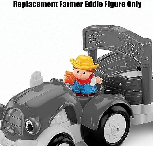 Miniatura 2 de Pieza de repuesto para el juego de tractor Little People Tow 'n Pull  BGC56  Figura de repuesto de Farmer Eddie  Sosteniendo un saco de alimentación