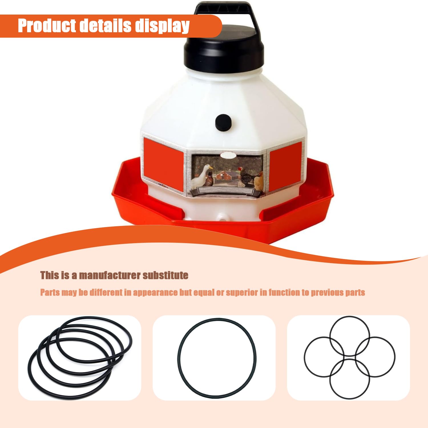 PPF310KIT O-Ring 466164 For Plastic Poultry Founts Are For Miller ...