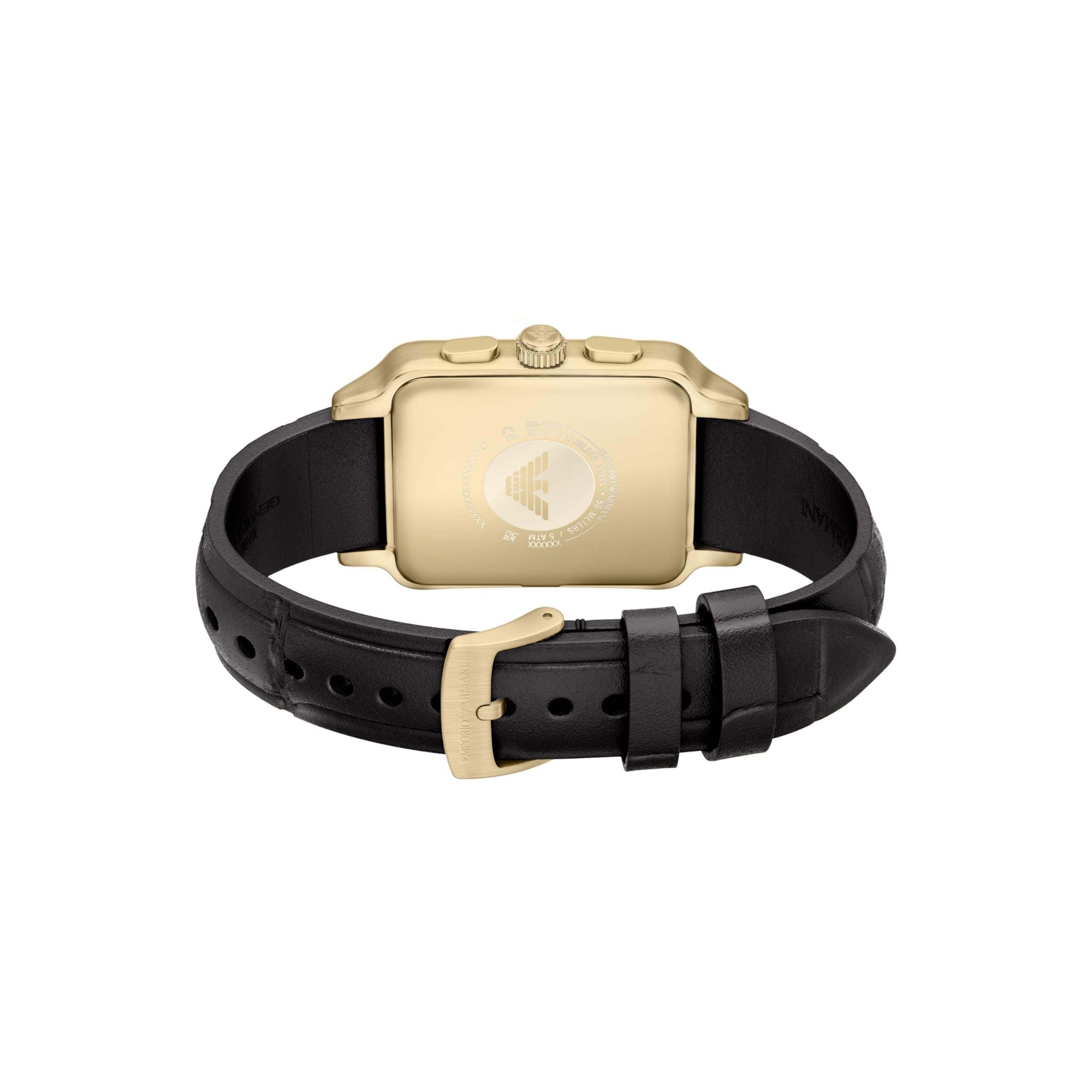 Emporio Armani Hombre Reloj de 38MM de Acero Inoxidable Tono Dorado, AR11753