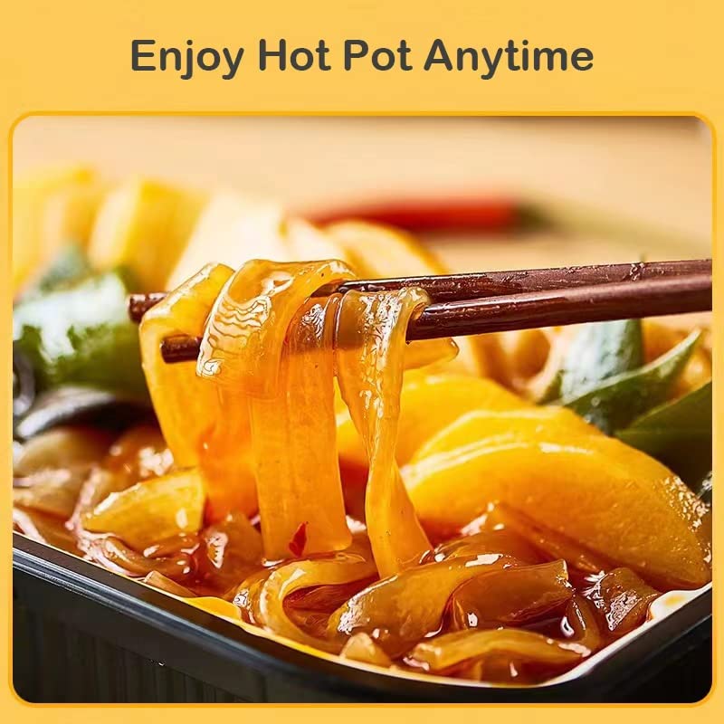 Yumei Instant Hotpot Self-Heating Noodle Veggies 2.8lb, Pack of 3 (Tomato flavor)