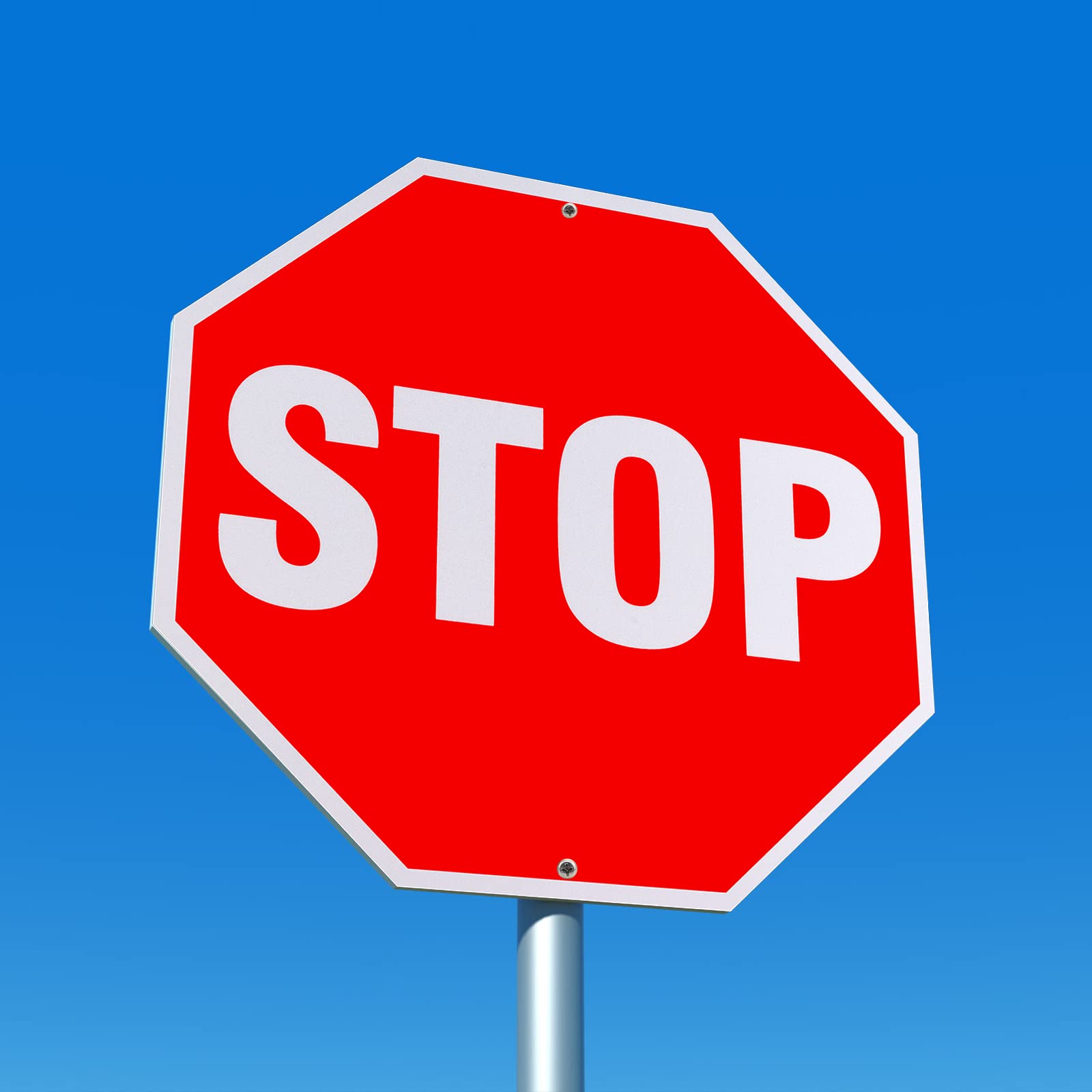 Stop Sign, Street Slow Warning Reflective Signs, 12