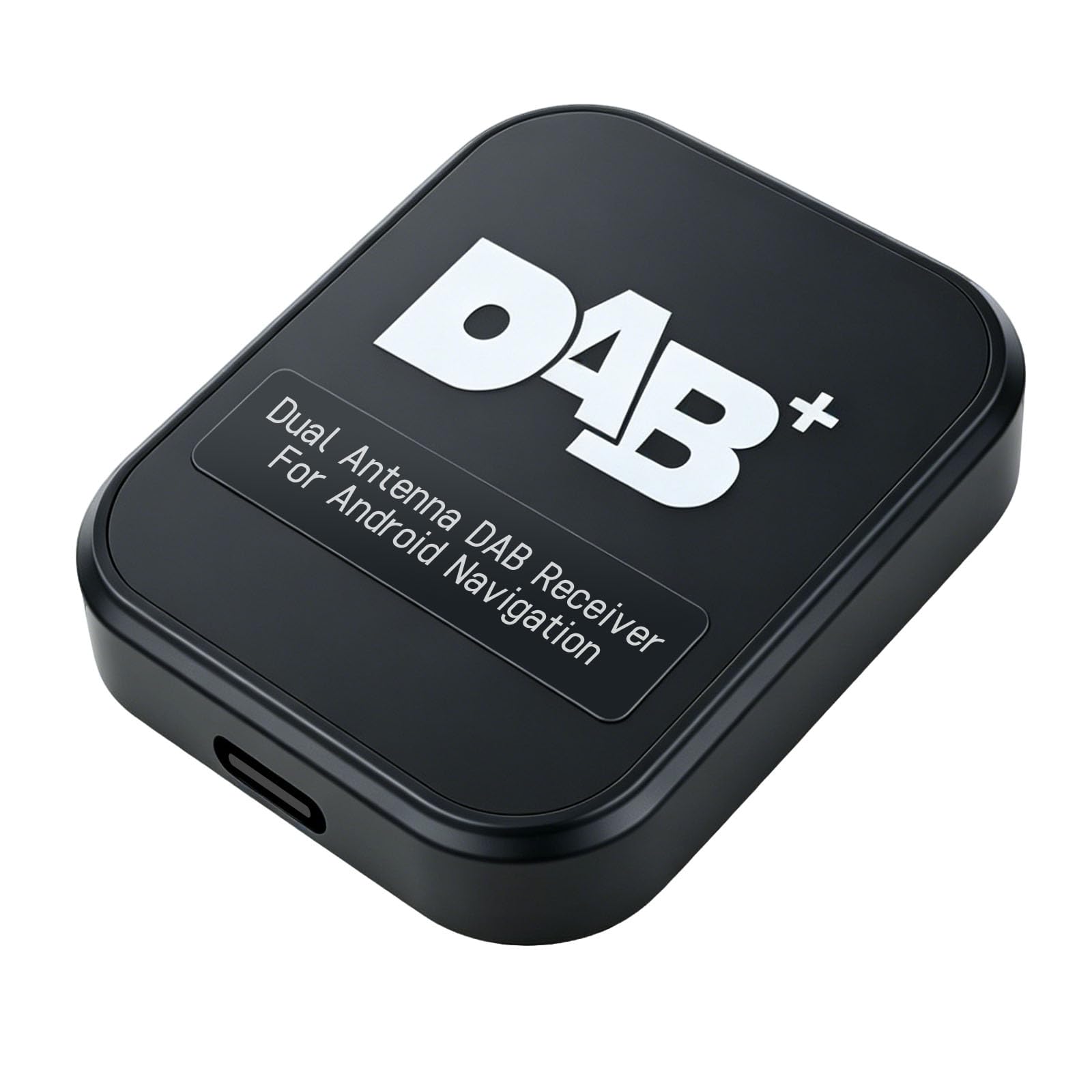 Adattatore Ricevitore DAB+ per Autoradio con Antenna, per Android 5.1+, Sintonizzatore Antenna Radio Digitale con Trasmissione FM, USB (solo per paesi con segnale DAB)