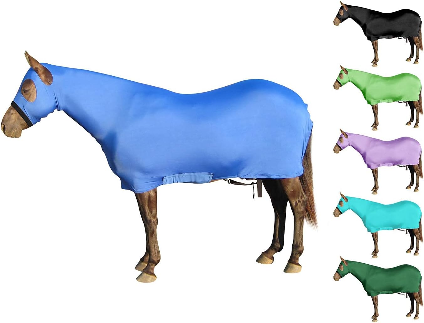 DWJ Horse Turnout Blanket, Windproof Comfort Stretch Sleazy