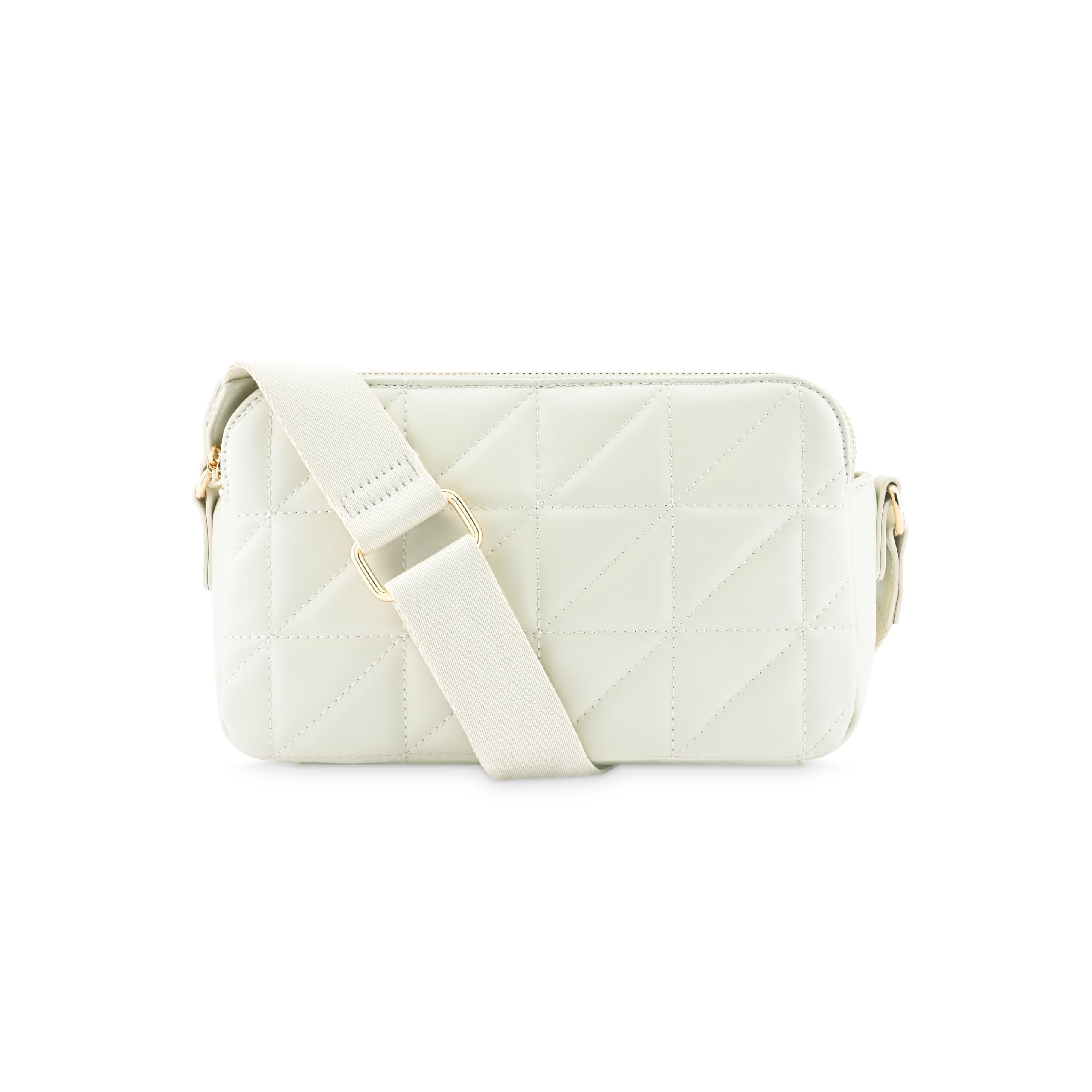 fastrack Maven Sling | Faux-Leather Women's Handbags | Sling for Casual Carry, White-picture-6
