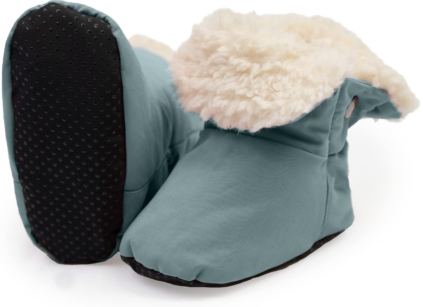7 A.M. 7AM Enfant Benji Baby Booties - Waterproof kids Snow Boots for Baby Girls & Boys, Plush Lined Baby Winter Walking Shoes, Anti-Slip Soles Kids Snow Bootie Slippers for Winter