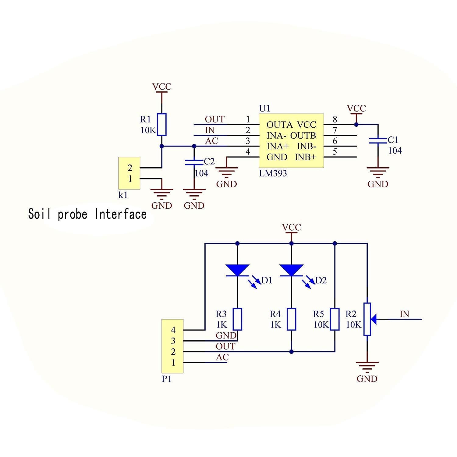ARCELI 5 unids higrómetro de suelo detección de humedad sensor de agua módulo YL-69 sensor y módulo para Arduino