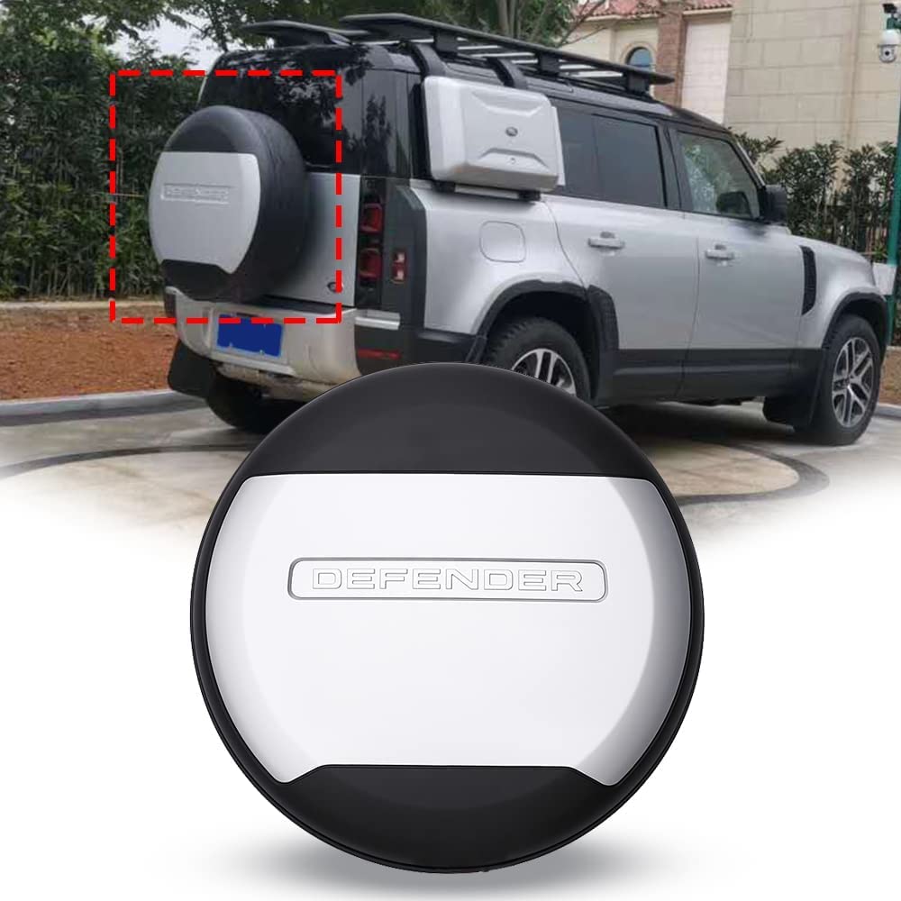 Auto Reservewiel Cover, Voor Land Rover Defender 110 130, Waterdicht, Stofdicht, ABS Elastische Wieldop, Exterieur Decoratie Accessoires,black1