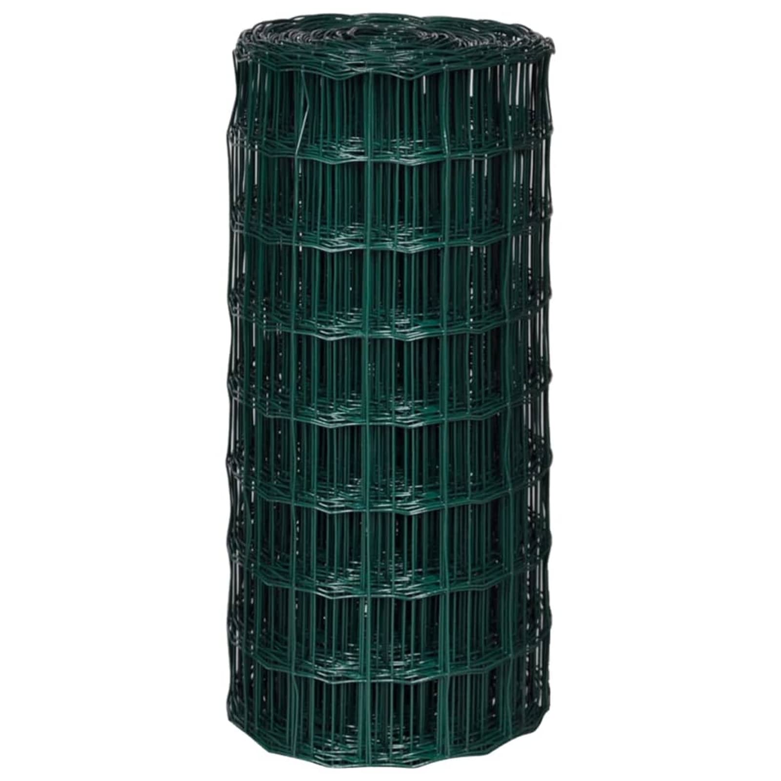 Tidyard Recinzione,Rete,in Acciaio,Rivestito PVC,Verde,25x0,8 m,Recinzione da Giardino,Recinzione in Rete Acciaio,Rete Recinzione in Acciaio,Recinzione in Metallo 10 m