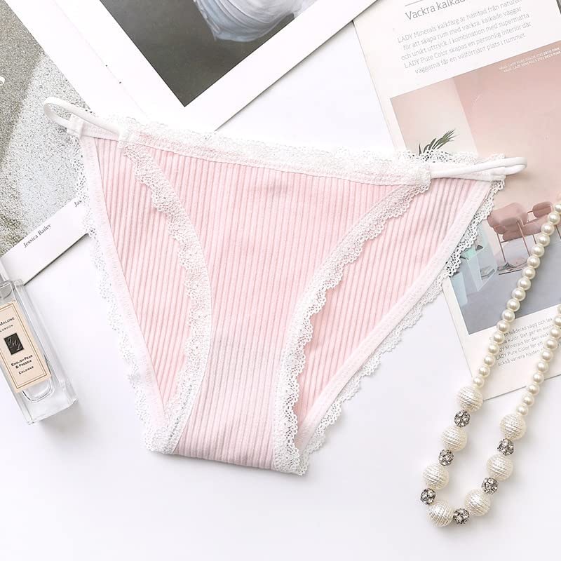 Cabb -pants sports comfortable underwear rope women's underwear simple women underwear cute seamless underwear (Color : Pink, Size : 1pc)