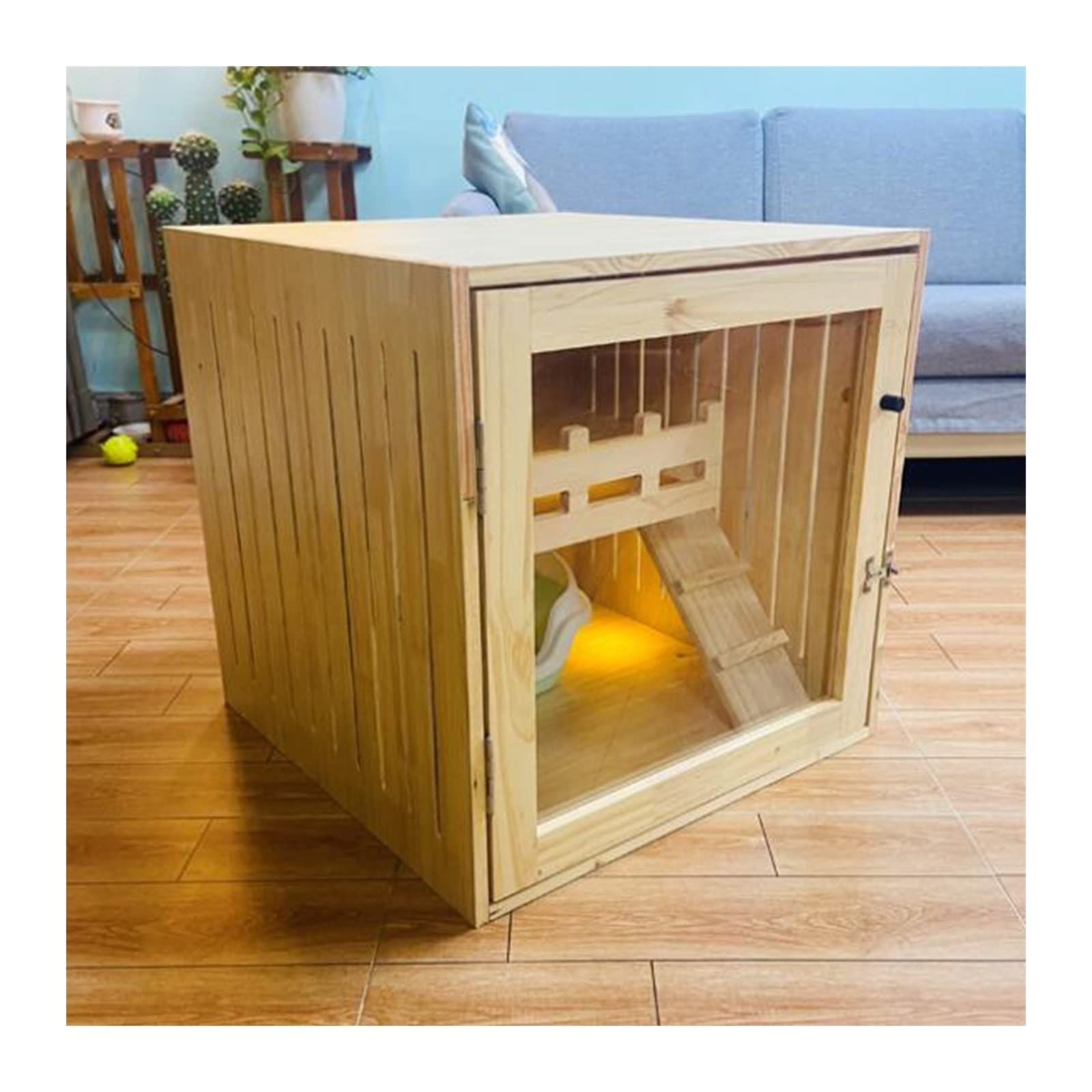 LOWLIU Gatto Cane Casa Cat Villa Home Indoor Pet Cat Gabbia for Gatti Piccola casa for Gatti Cat House Traspirante lettiera for Gatti Gabbia per Gatti