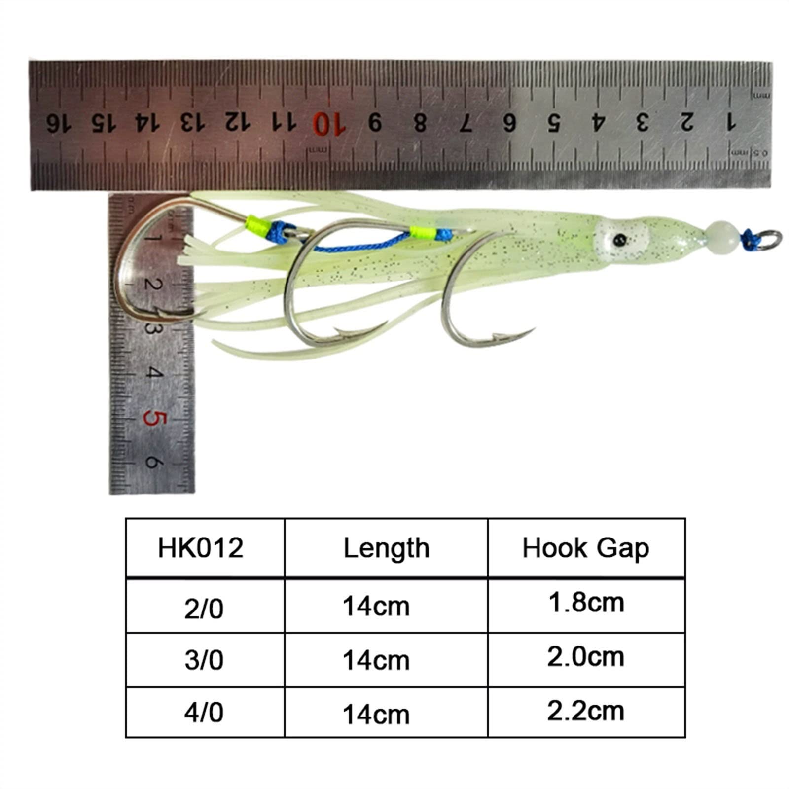 moisture Set di Ami da Pesca Circolari Portatili Jigging Assist Ganci Tai gomme Silicone gonne filamenti Nastri for Le Code Code Maschere Set di Amo da Pesca (Model Number : 3-0, Size : 3 PCS)