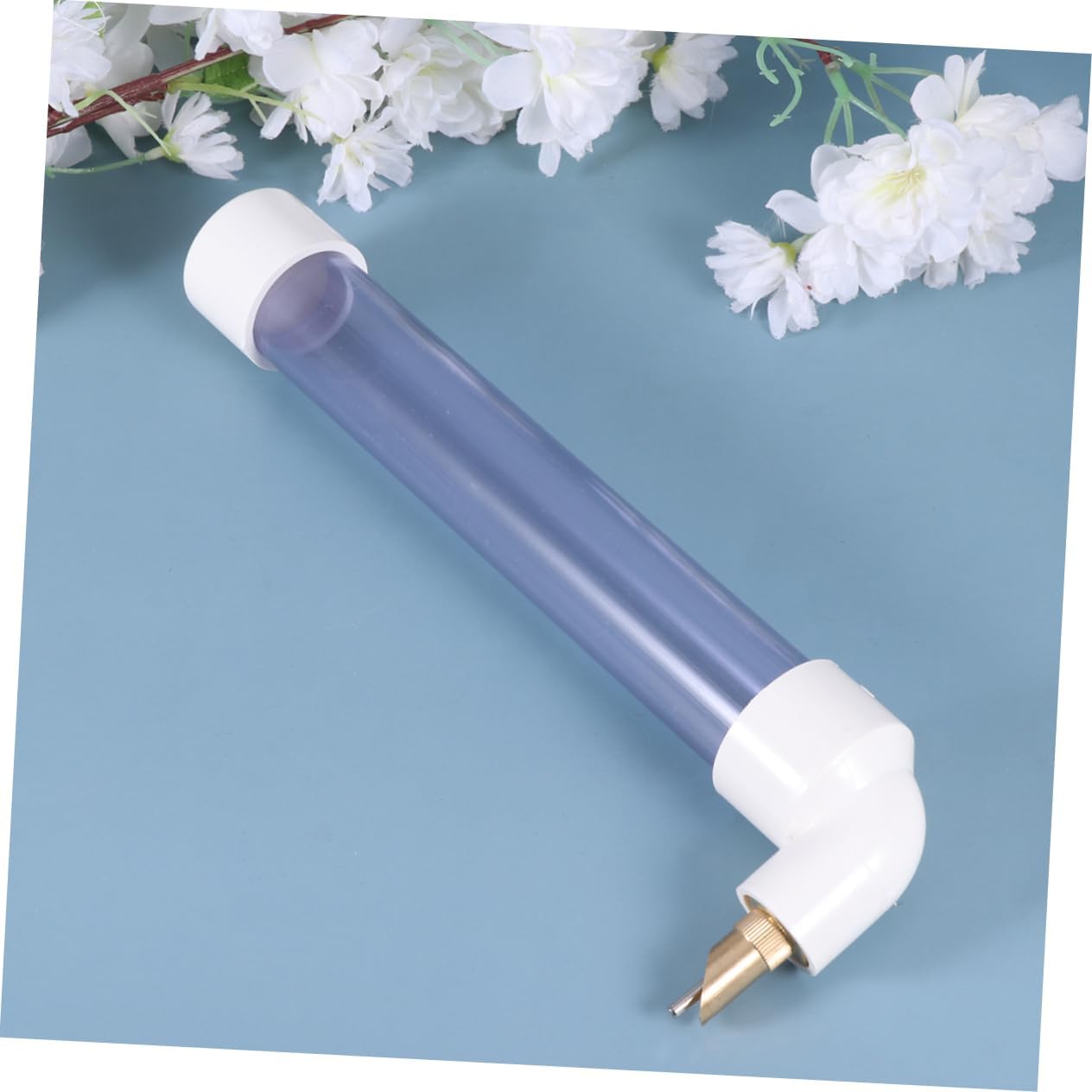 Parrot Water Bottle Automatic Drinking Feeder Small Size Plastic 250ml | Leakproof Design, Easy to Take Apart and Wash, Blue Finish, Suitable for Canaries and Parrots