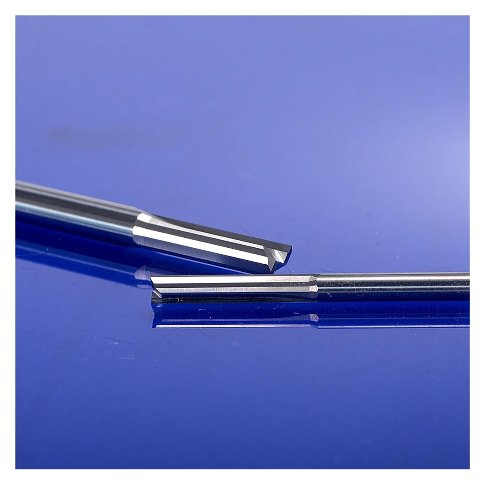 10 piezas de 3,175 x 2,5 x 12 mm, fresas de carburo de ranura recta de doble flauta, brocas for enrutador CNC for máquina de grabado de madera CNC