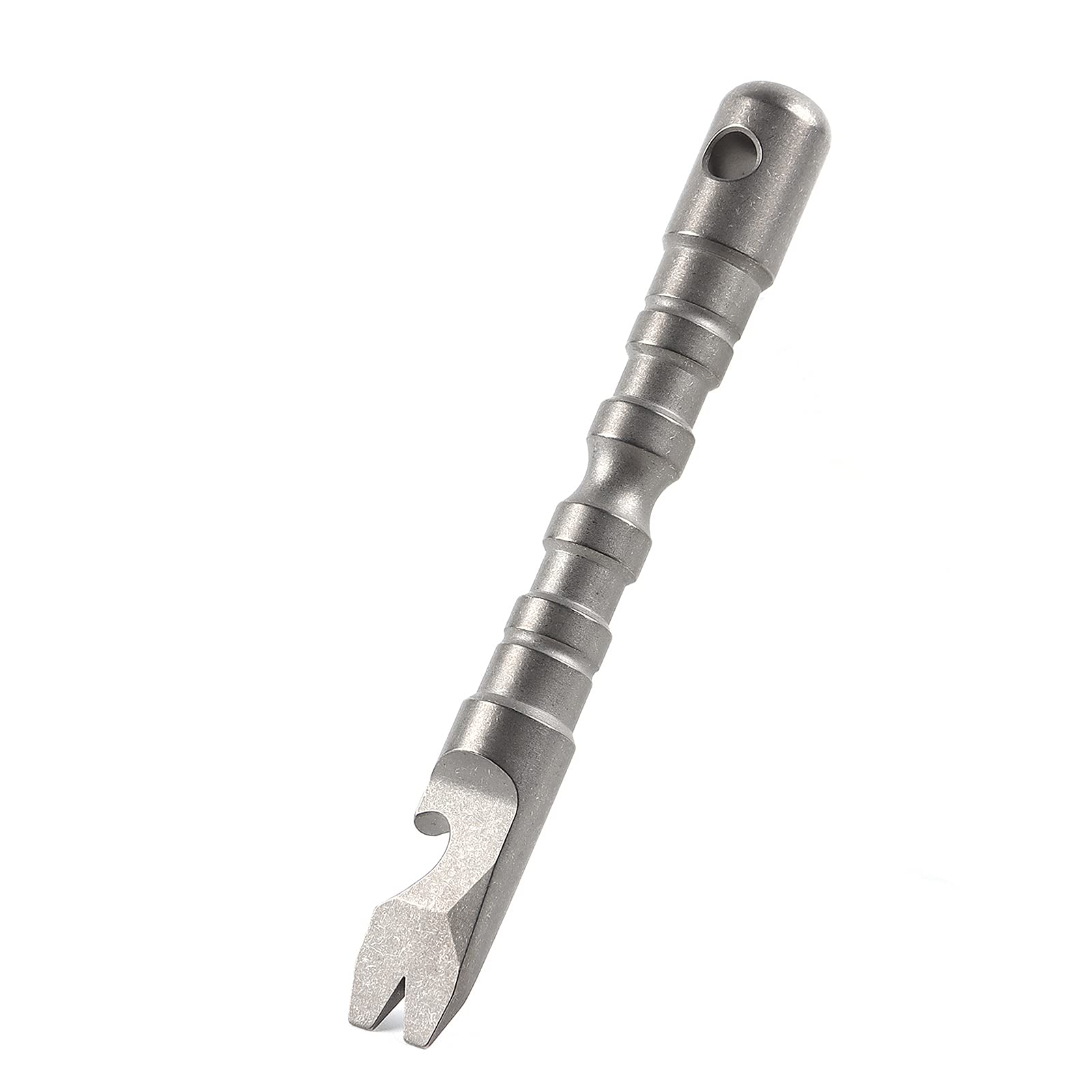 Hamans Titanium Alloy Pry Bar with Bottle Opener Screwdriver Function Multi Tool (Grey), Multi,grey