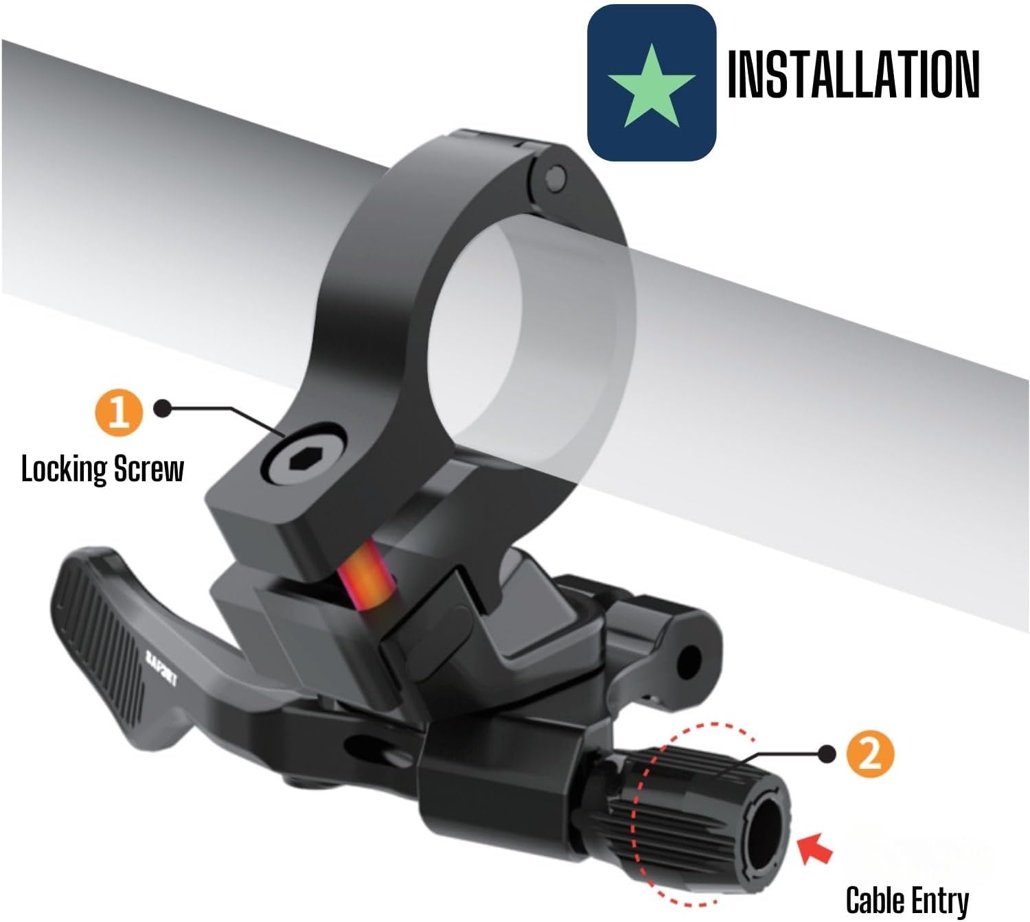 SAFORT RL01A Dropper Post Remote Lever with Cable Kit