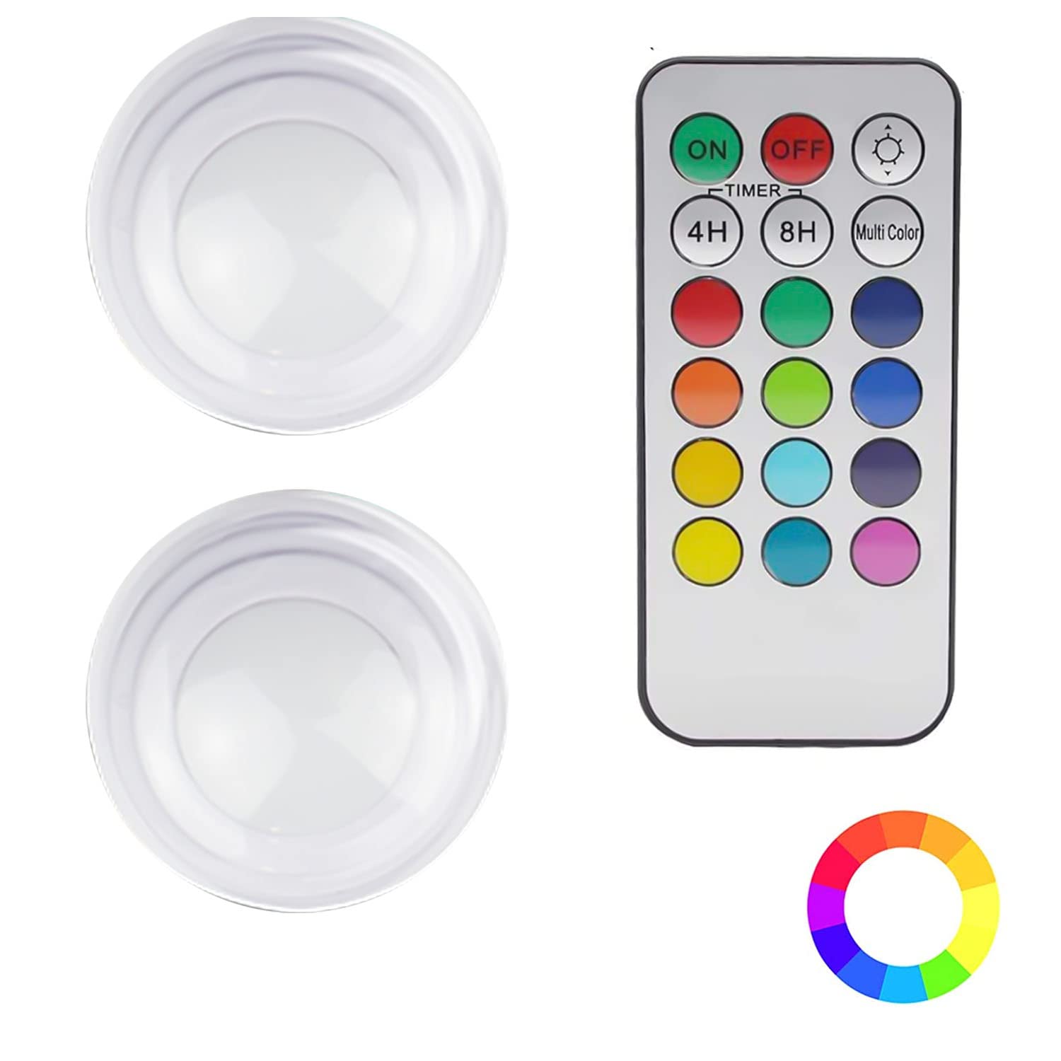 D.A.Y. Republic Colour Changing LED Lights with Remote, 12 Vivid Colours, Multiple Functions with Timer, Bright LED, Perfect for Mood Lighting, Parties and Events, Easy to Install