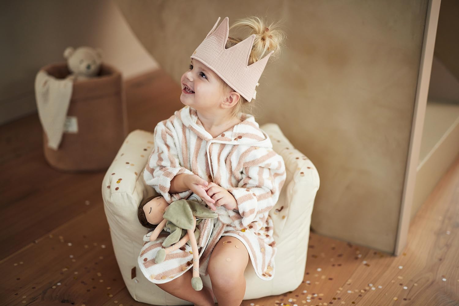 Jollein 028-543-68021 Fauteuil pour Enfant en sergé Beige