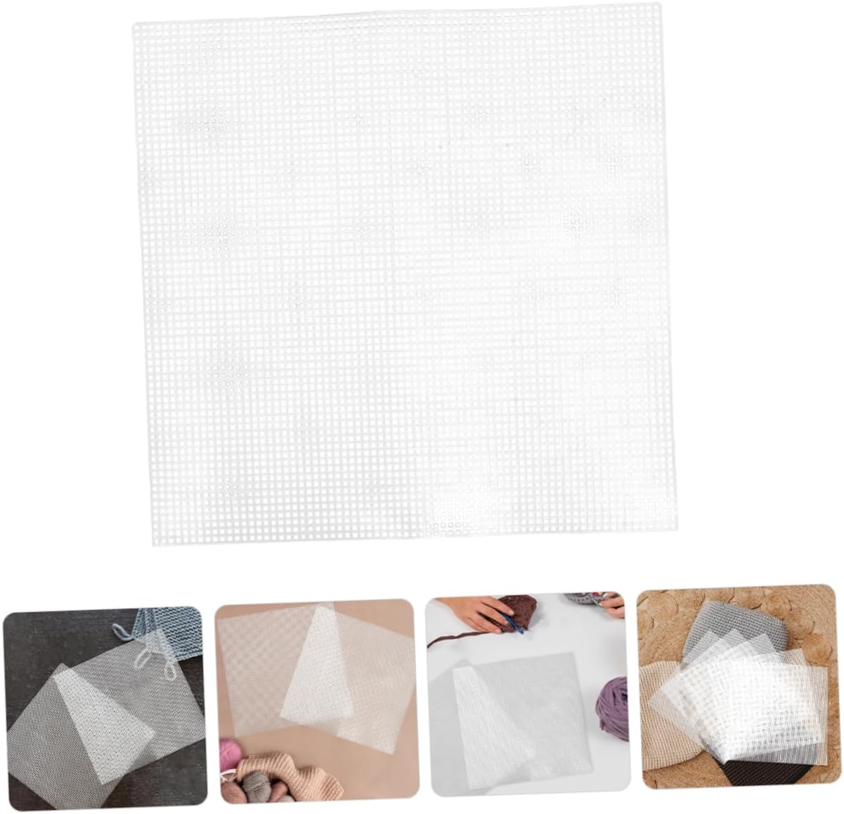 DIYEAH 5pcs Plastic Mesh Sheets for Bag Making Mesh Canvas for Embroidery Crafting Plastic Canvas Sheets
