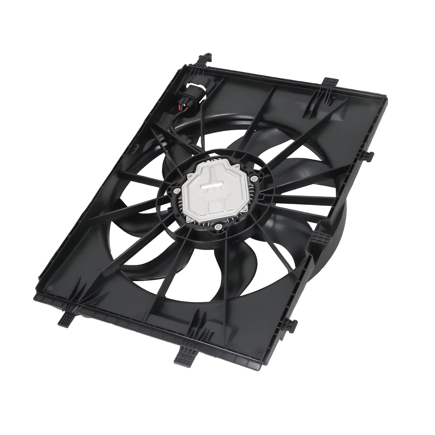 Engine Cooling Fan Mount Kit Engine Radiator Cooling Fan Assembly 17427522055 17427562080 107308200370 for 330i 330xi Base Sedan 4-Door 2006