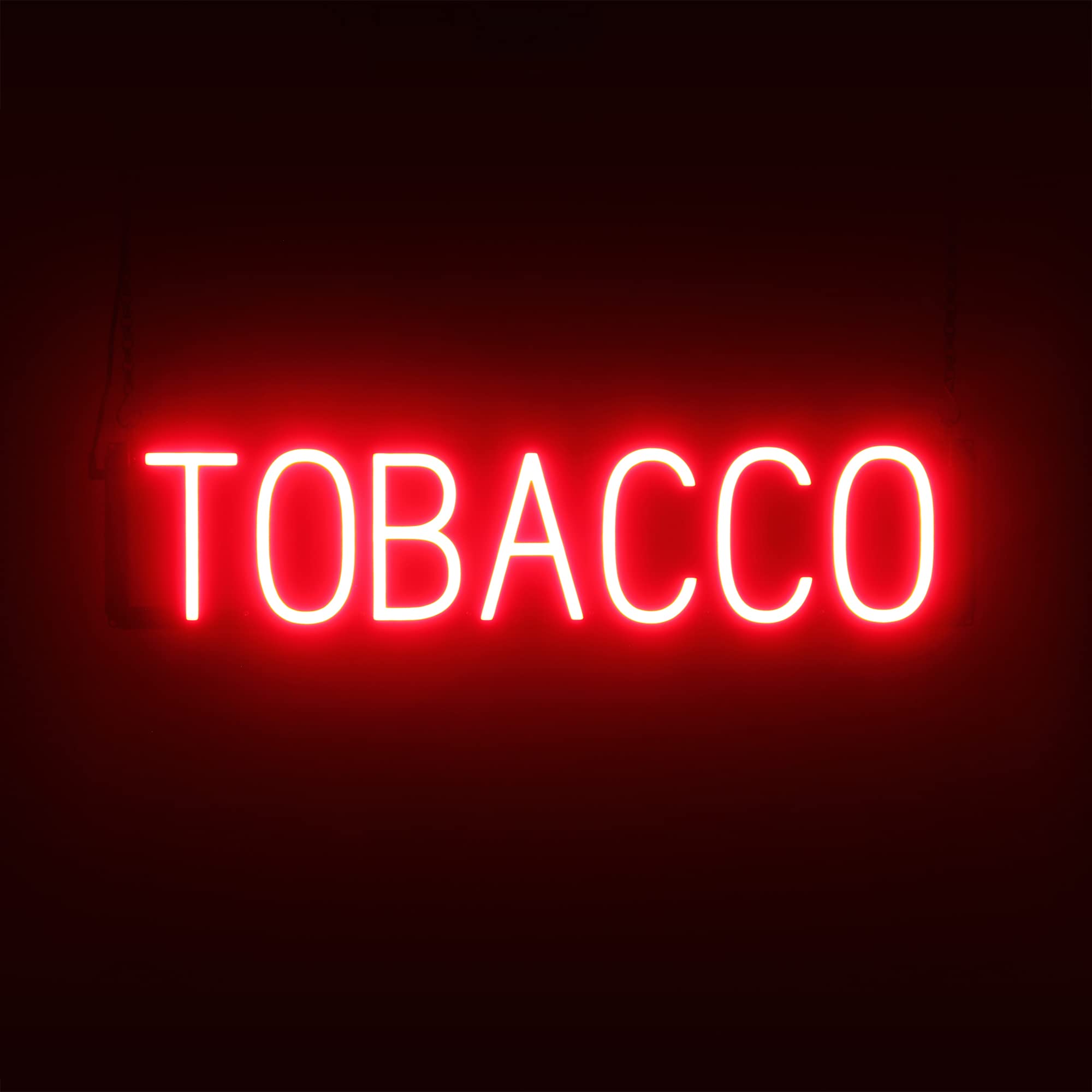 SpellBrite LED Neon TOBACCO Sign for Business - Red, 29" x 6"