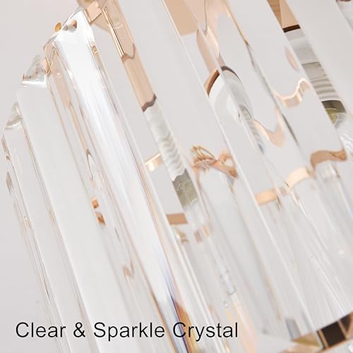 Miniatura 6 de Lámpara de techo de cristal semiempotrada, lámpara de techo de cristal para pasillo, lámpara de techo negra para entrada, dormitorio, baño, sala de