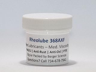 Rheolube 368AXF 25 Gram Jar Medium-Light Viscosity Synthetic Grease with Unique Additive Package, Including Rust Inhibited, Tackifier, PTFE Fortified and EP Fortified