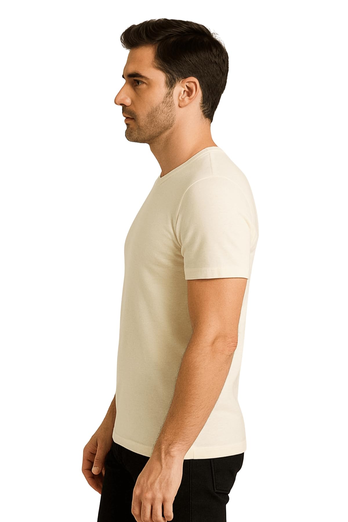 LADY·C Maglia Intima Uomo Manica Corta Cotone e Lana – Girocollo Traspirante – Interno 100% Cotone, Esterno Lana – Comfort Naturale Tutto l’Anno