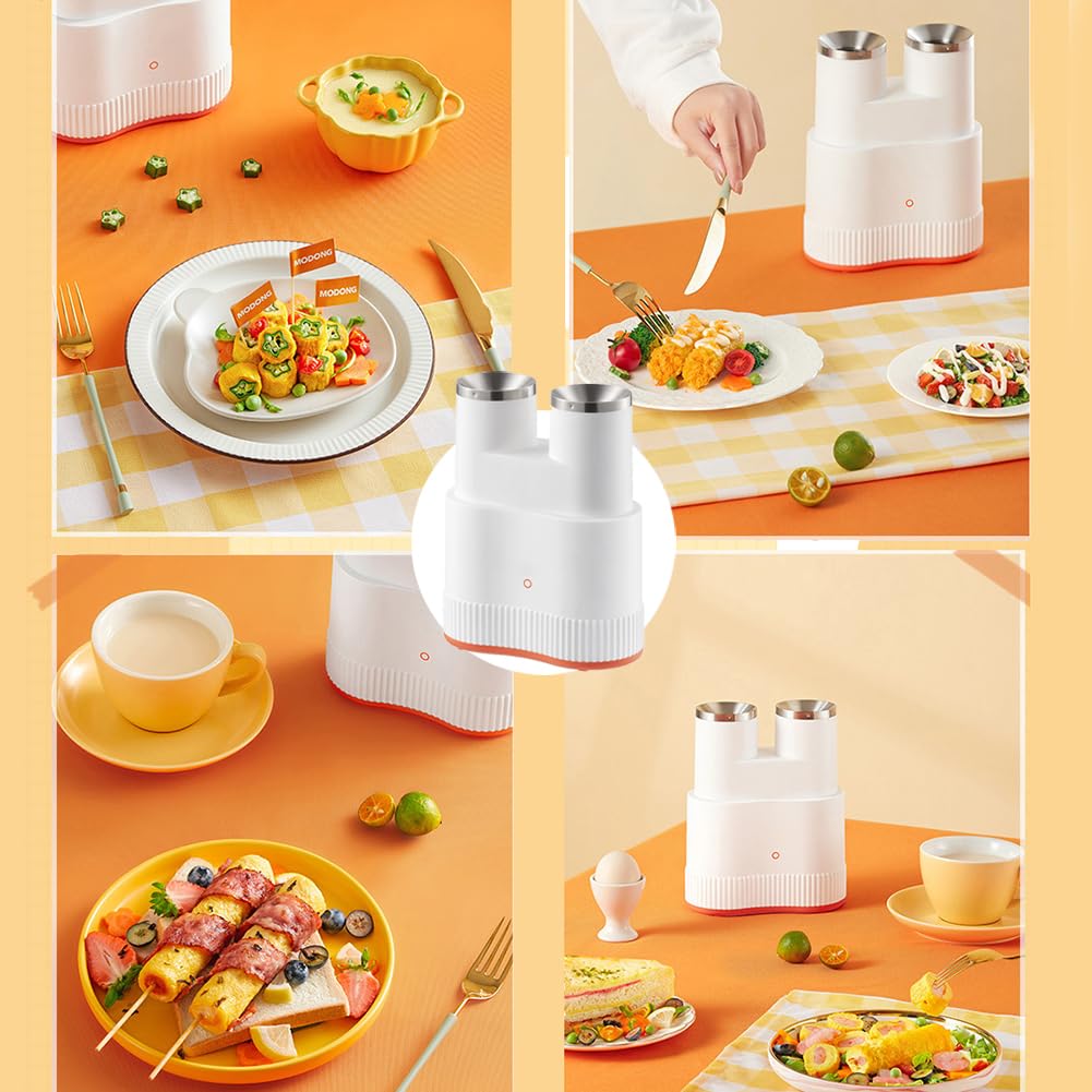 Machine à omelette à œufs – Cuiseur à œufs jaunes 7 min – Outil de cuisson anti-adhésif – Machine à rouler les saucisses – Double tube – Appareil de cuisine