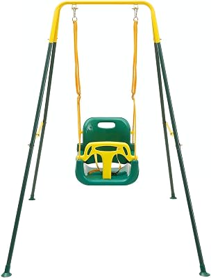 FUNLIO Columpio de Jardín Exterior para Bebé con 4 Sacos de