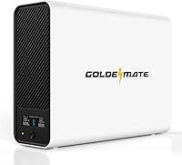 GOLDENMATE 1000VA/800W LiFePO4 Lithium UPS Battery Backup, Pure Sine Wave Surge Protector, 8 Outlets, 10-Year Lifespan, LCD Display