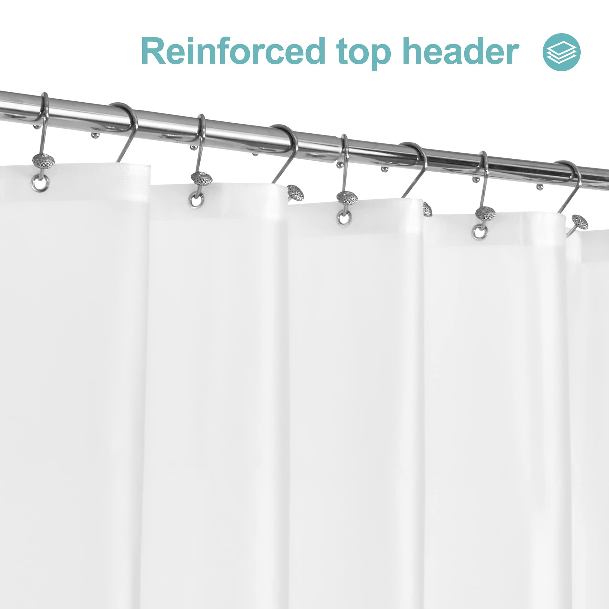 Mrs Awesome Shower Curtain Liner with Magnets - Image 4