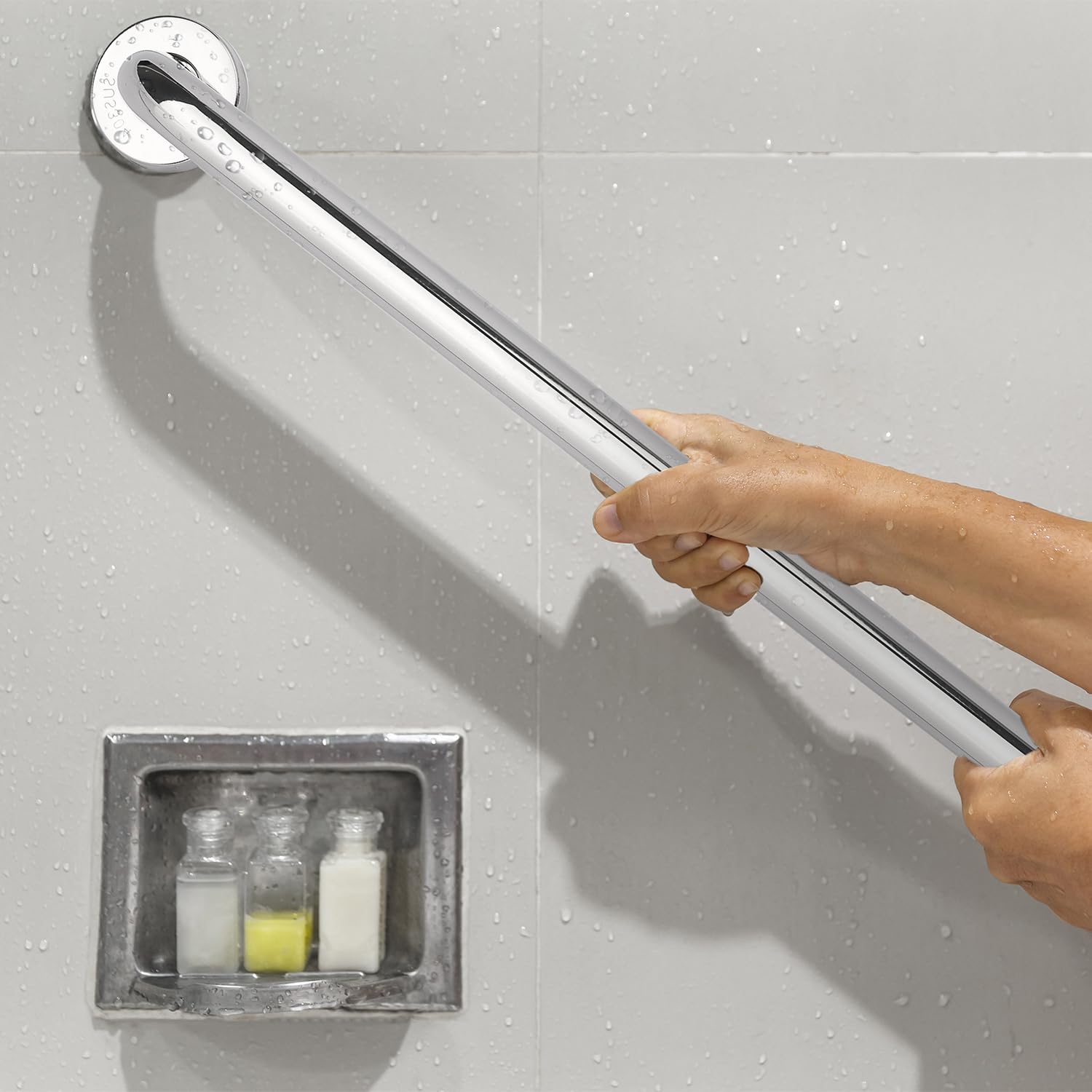 supregear Barra D'appoggio per Bagno, Maniglia in Acciaio Inossidabile 304 Barra di Sicurezza per WC Cucina Camera da Letto Vasca da Bagno, Montaggio a Parete con Viti Nascoste