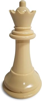 MegaChess Individual Chess Piece - Queen - 7.25 Inches Tall - White