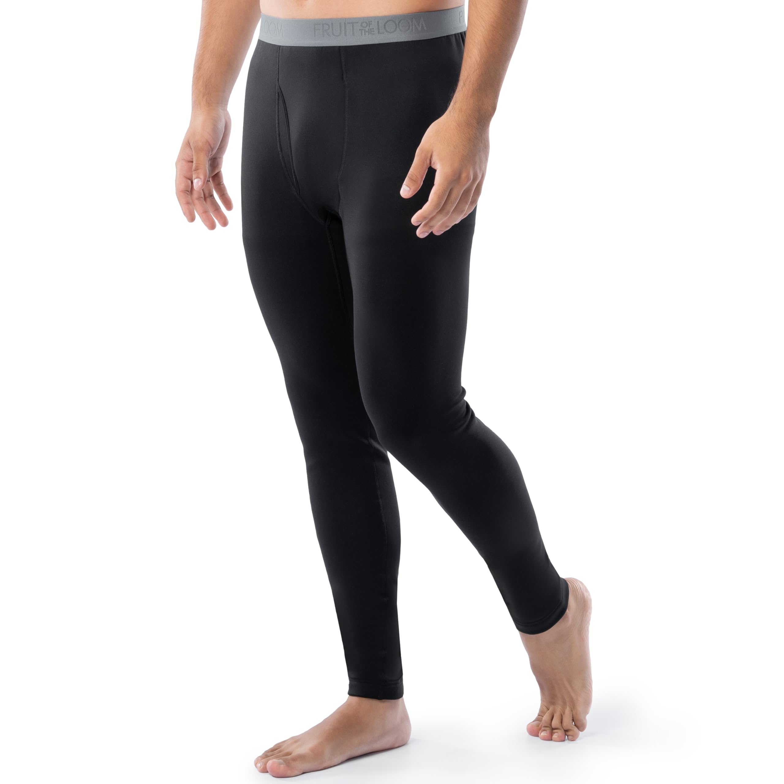 Fruit of The Loom Herren Heavyweight Brushed Back Fleece Thermal Underwear Base Layer Set Baselayer-Set (2er Pack)