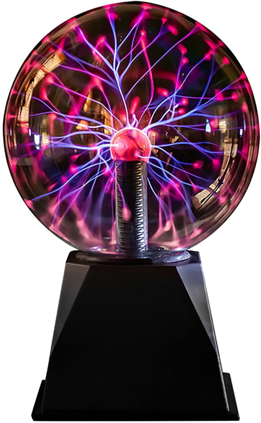 Riserva 6 Inch Magic Plasma Ball, Plasma Globe Lamp Touch and Sound Sensitive, Plug in Sphere Night Light for Decorations, Bedroom, Party, Living Room