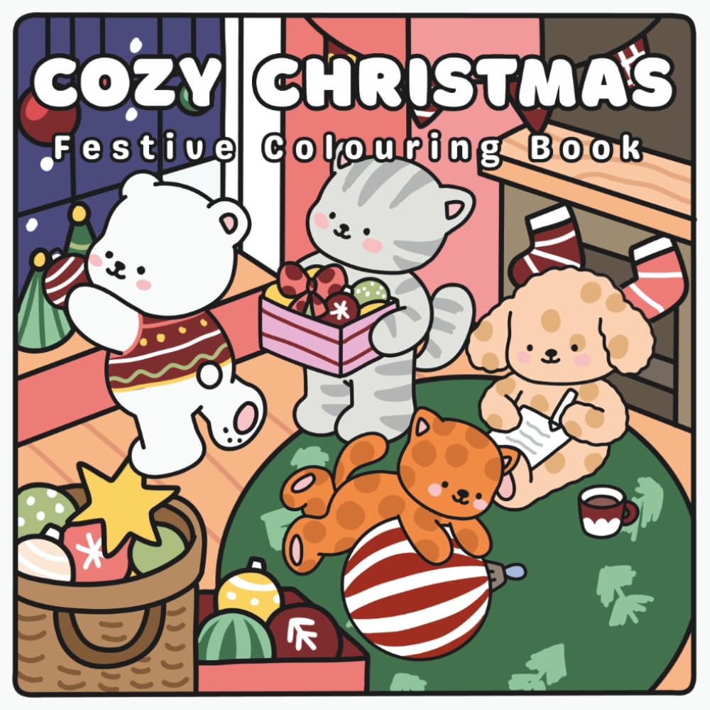 Cozy Christmas: Festive Colouring Book