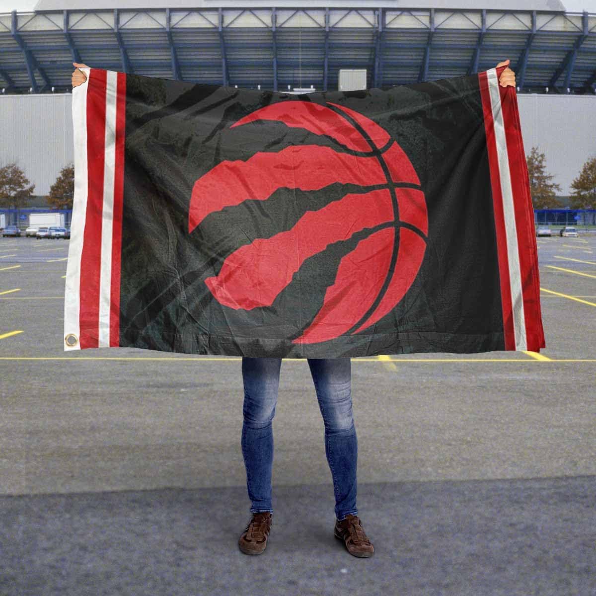 Toronto Raptors Raptor Ball Flag and Banner - Image 5