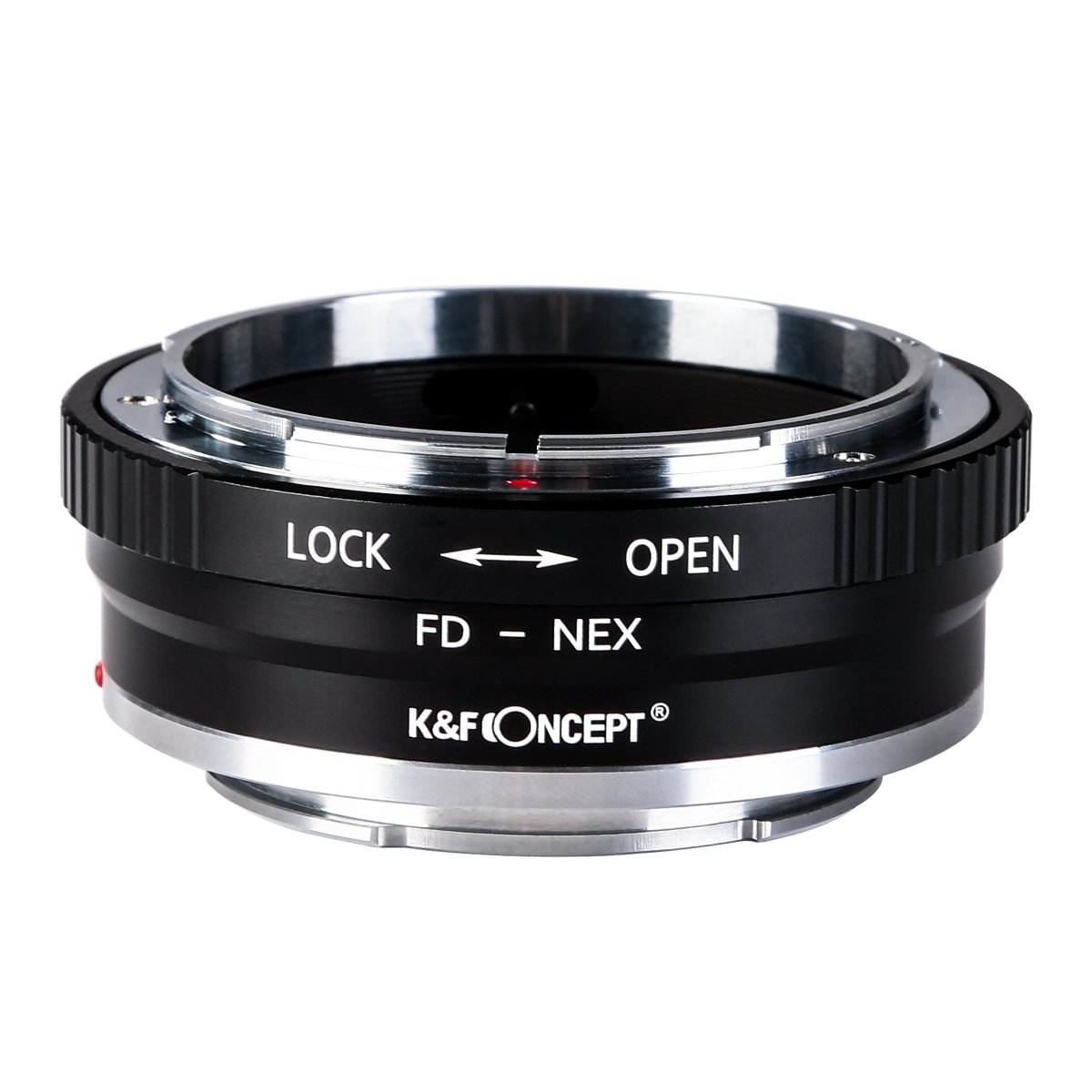 K&F Concept Lens Mount Adapter FD to NEX Copper Adapter Compatible with Canon FD FL Lens to NEX E-Mount Camera