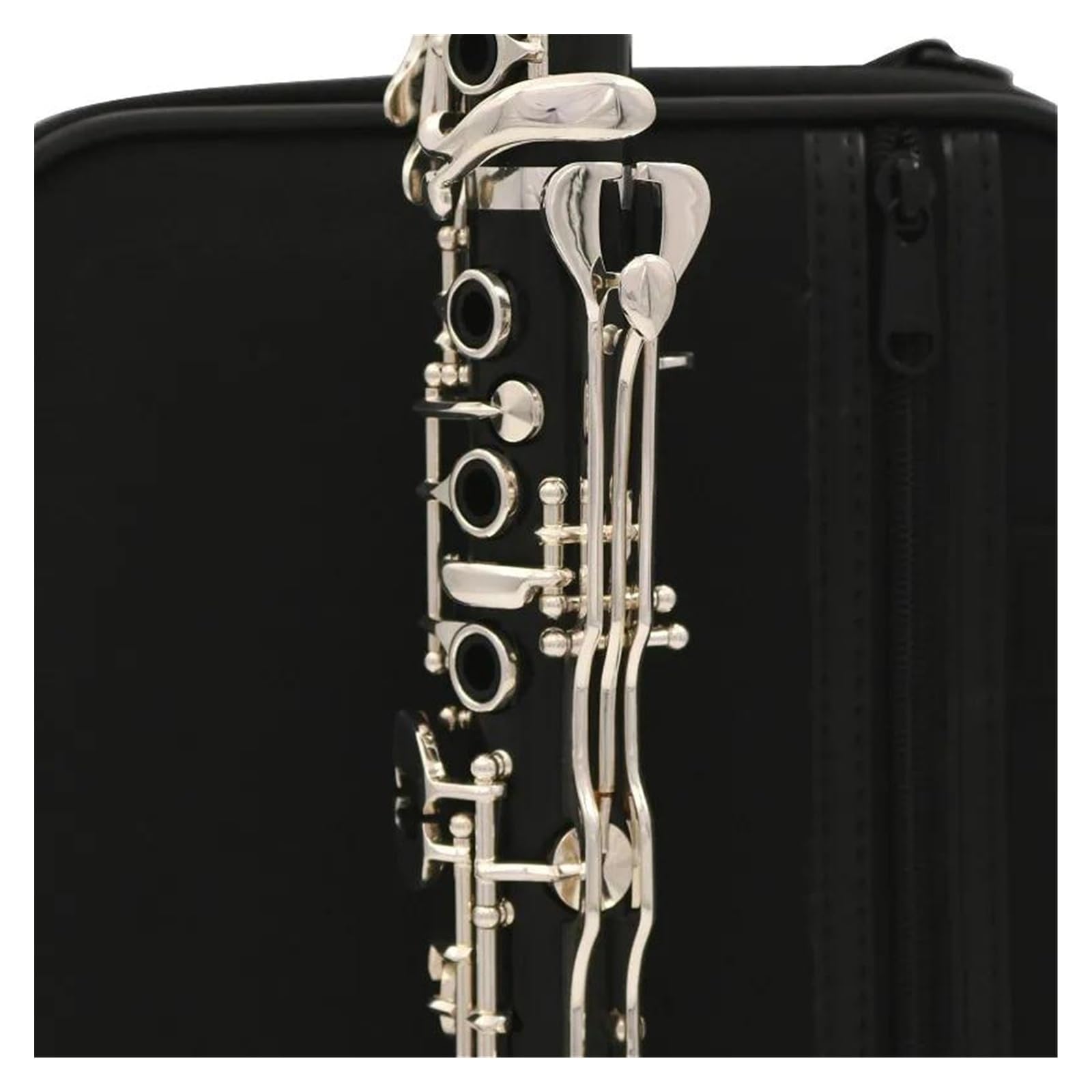 Corpo In Legno Di Ebano Tono Sib 20 Tasti Chiavi Placcate In Argento Clarinetto Con Custodia E Accessori